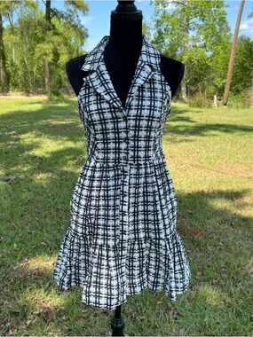 Maeve x Anthropologie Plaid Mini Shirt Dress Size 14 Sleeveless Preppy Chic